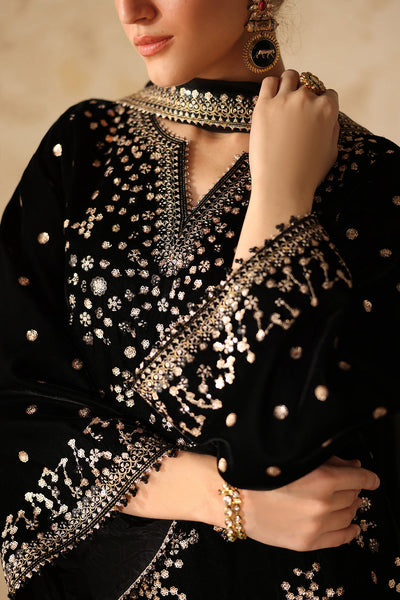 3 Piece Stitched Luxury Velvet Suit - Ready To Wear