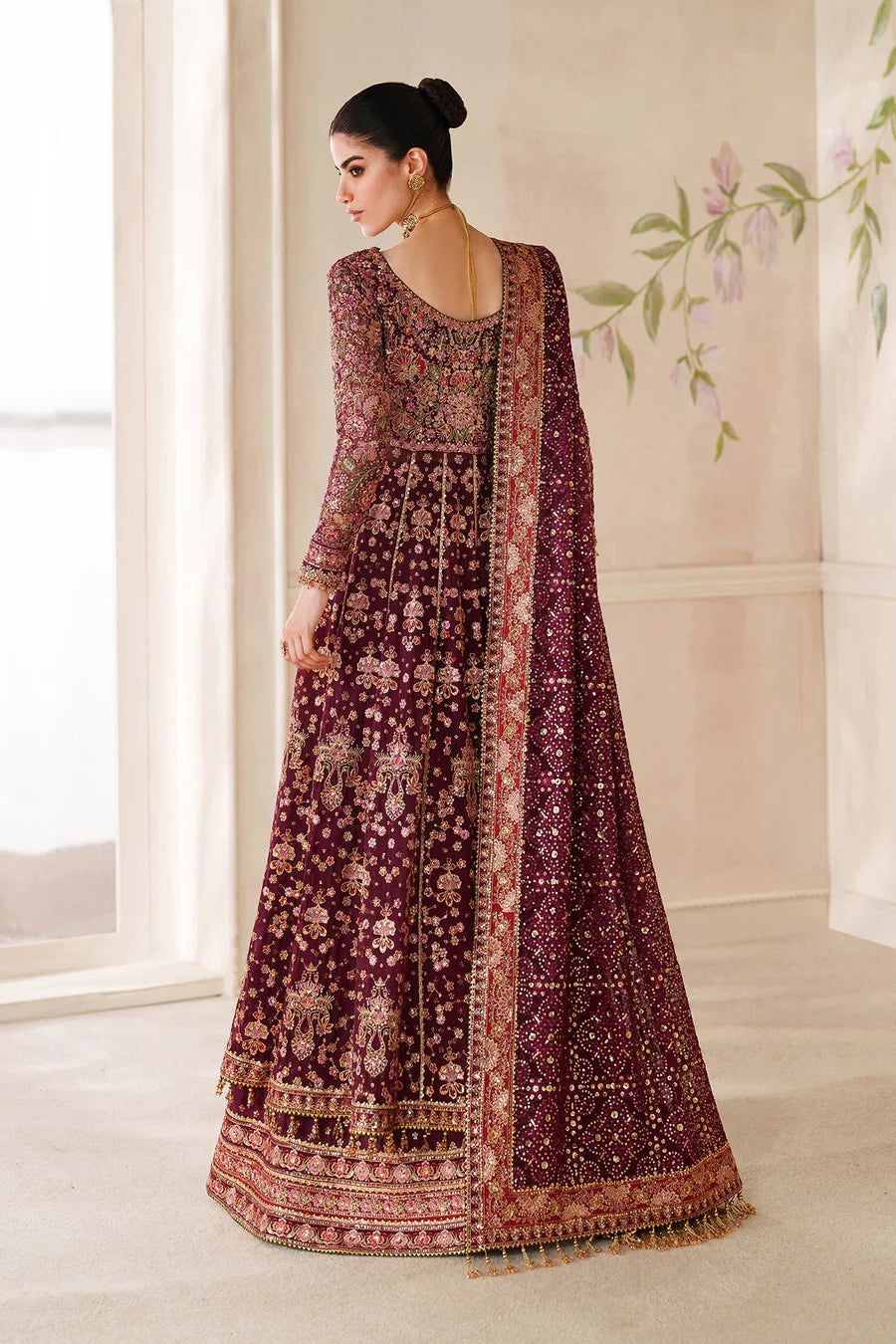 03-Piece Chiffon Suit With Embroidery - Ready To Wear