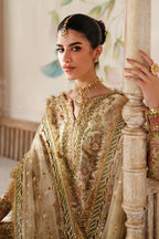 The Imperial Gold: Heavy Embroidered Chiffon Suit | Ready To Wear