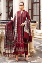 03-Piece Lawn Suit With Schiffli Embroidery - Ready To Wear