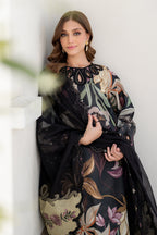 3 Piece Stitched Lawn Suit - Ready To Wear