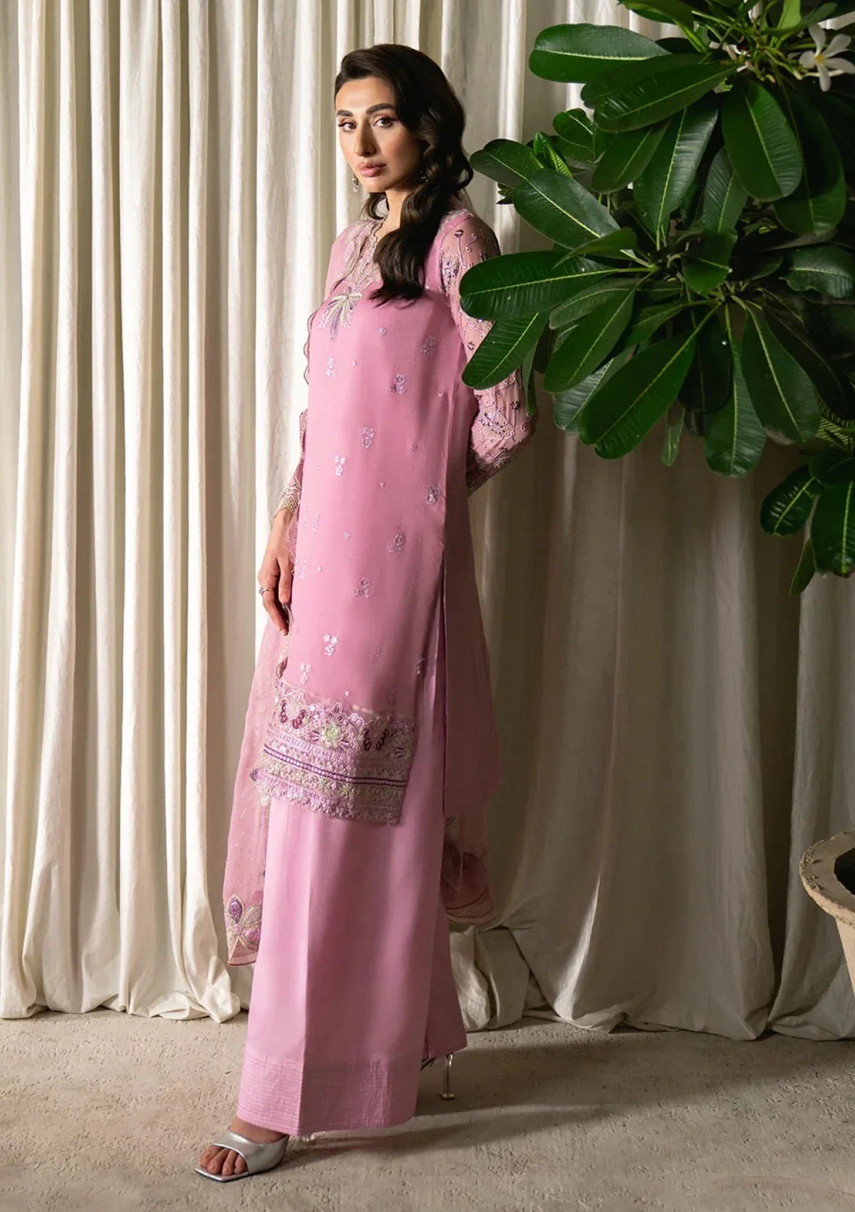 03-Piece Chiffon Suit - Ready To Wear