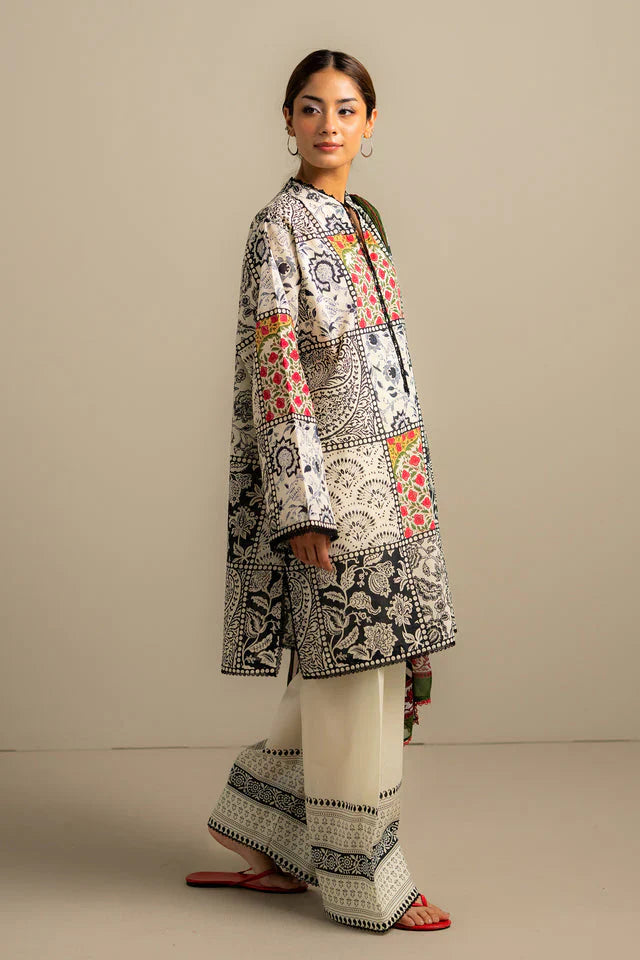3 Piece Stitched Designer Suit - Ready To Wear