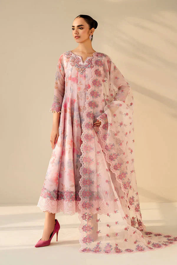 03-Piece Lawn Suit With Embroidery - Ready To Wear