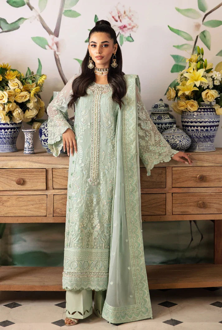 03-Piece Chiffon Suit With Embroidery - Ready To Wear
