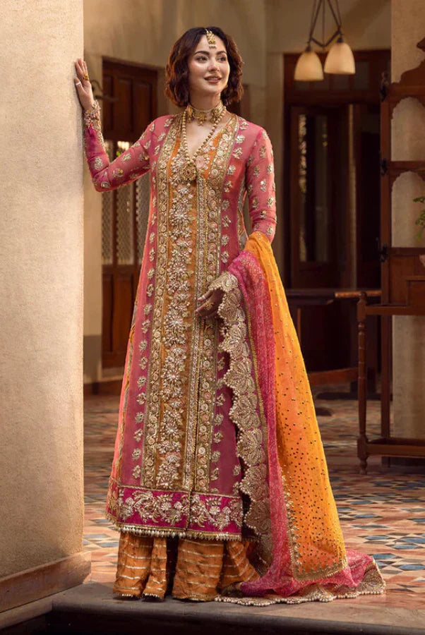03-Piece Chiffon Suit With Sequence & Handwork - Ready to Wear
