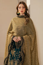 Emerald Antique - Embroidered Chiffon Suit | Ready To Wear