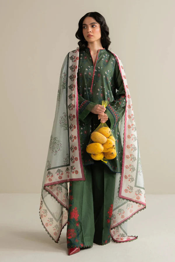 3 Piece Stitched Designer Suit - Ready To Wear