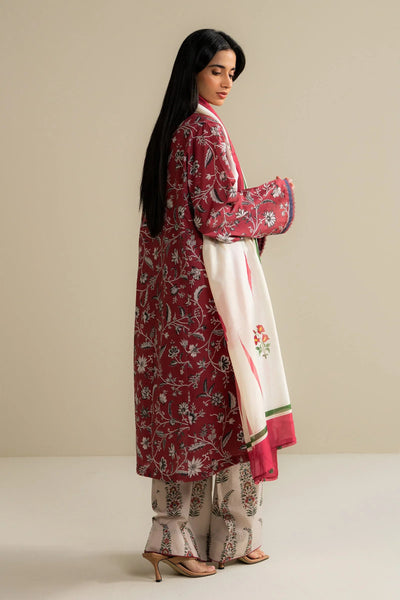 3 Piece Stitched Designer Suit - Ready To Wear