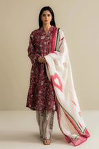 3 Piece Stitched Designer Suit - Ready To Wear