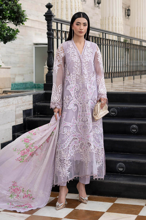 embroidered lawn dresses All-Over Print Embroidered Lawn Dress with Chiffon Dupatta (Unstitched) (DRL-2192) Online Shopping & Price in Pakistan