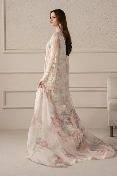 03-Piece Chiffon Suit With Embroidery - Ready To Wear
