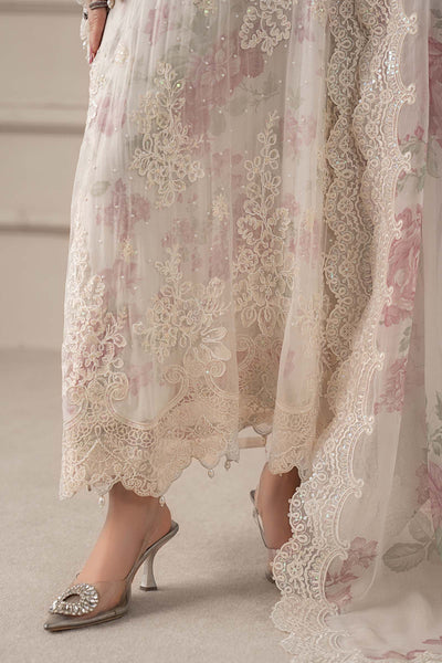 03-Piece Chiffon Suit With Embroidery - Ready To Wear