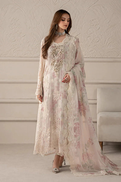 03-Piece Chiffon Suit With Embroidery - Ready To Wear