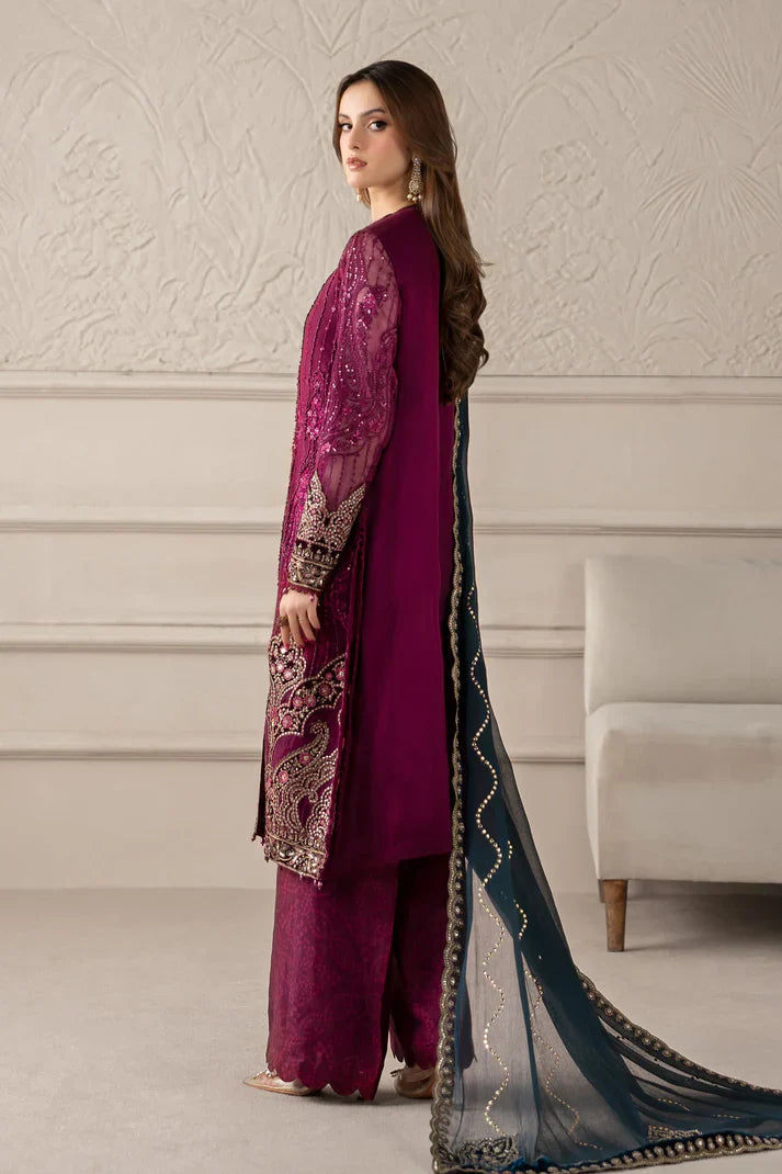 03-Piece Chiffon Suit With Embroidery - Ready To Wear