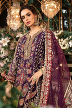 03-Piece Chiffon Suit With Heavy Embroidery - Ready To Wear