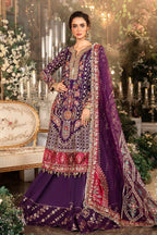 03-Piece Chiffon Suit With Heavy Embroidery - Ready To Wear