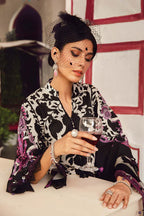 03-Piece Printed Lawn With Chikankari Embroidery - Ready To Wear