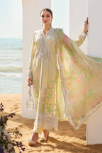 03-Piece Cotton Suit With Chikankari Embroidery - Ready To Wear