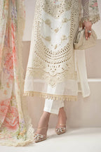 Pearl & Peach Bloom - Chikankari Suit | Ready To Wear