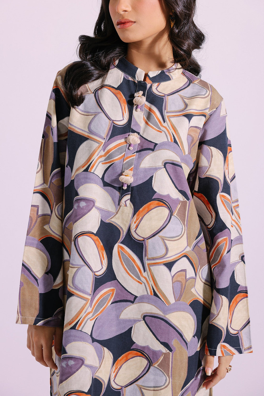 2 Piece Stitched Cotton Printed Cotton Suit - Ready To Wear