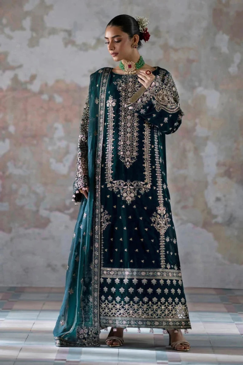 03 Piece Velvet Suit - Ready To Wear