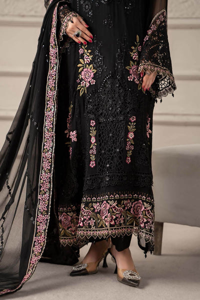 3 Piece Stitched Chiffon Suit - Ready To Wear