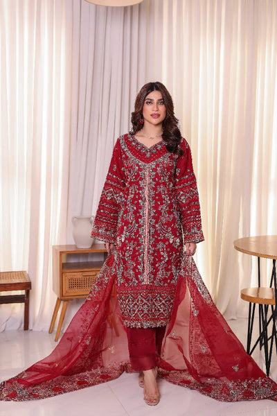 3 Piece Organza Suit - Ready To Wear