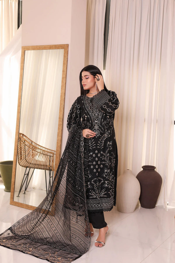 3 Piece Organza Regal Aura-Ready To Wear