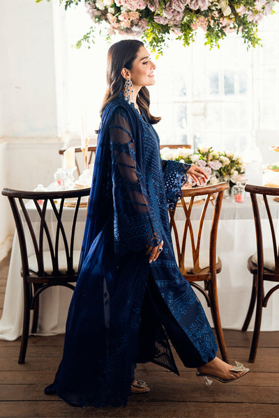 3 Piece Stitched Luxury Chiffon Dress - Ready To Wear