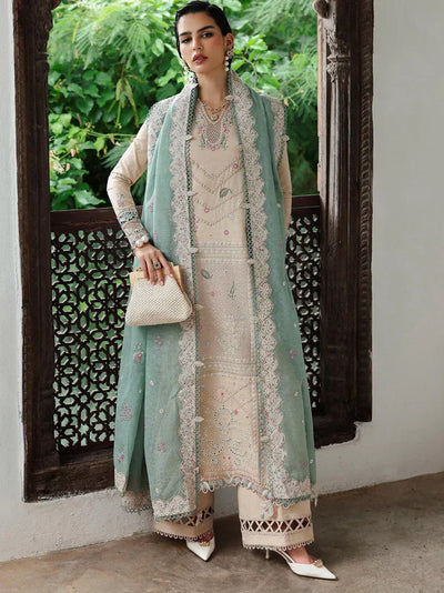 Ivory Sage Chikankari - Lawn Suit With Chikankari Dupatta | Ready To Wear
