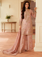 03-Piece Lawn Suit With Embroidery - Ready To Wear