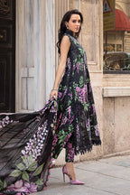 3 Piece Stitched Embroidery Lawn Suit - Ready To Wear