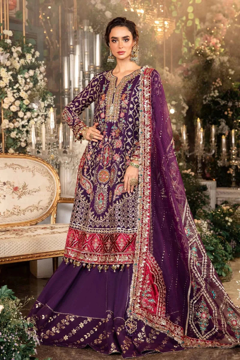 03-Piece Chiffon Suit With Heavy Embroidery - Ready To Wear