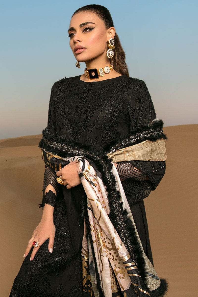 3 Piece Stitched Chikankari Embroidered Suit - Ready To Wear