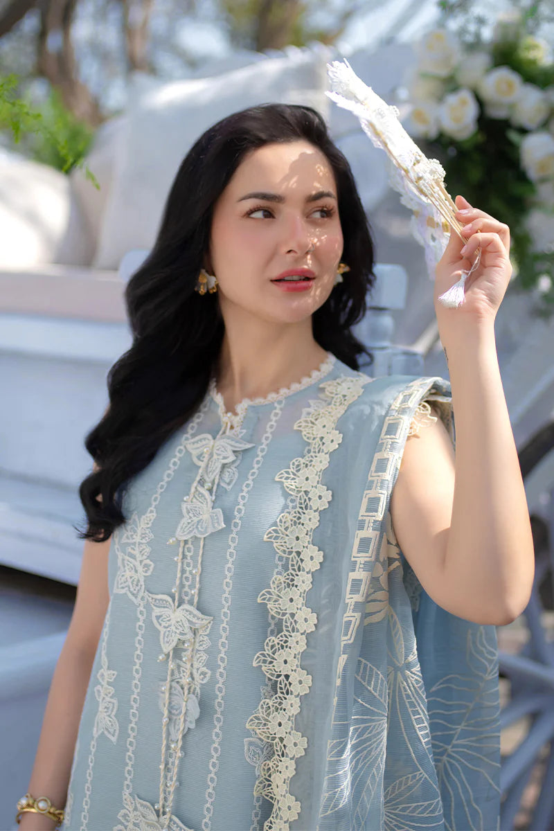 Cloud Blue - Embroidered Lawn Suit | Ready To Wear