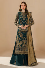 Emerald Antique - Embroidered Chiffon Suit | Ready To Wear