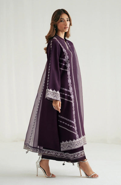 3 Piece Stitched Chiffon Suit - Ready To Wear