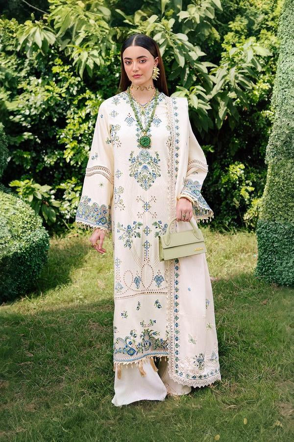 3 Piece Stitched Cotton Suit - Ready To Wear