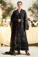 3 Piece Stitched Lawn Suit - Ready To Wear