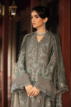 Royal Grey Lawn 3-Piece Embroidered Ready-to-Wear