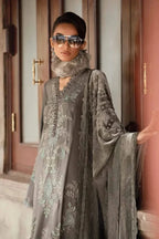 Royal Grey Lawn 3-Piece Embroidered Ready-to-Wear