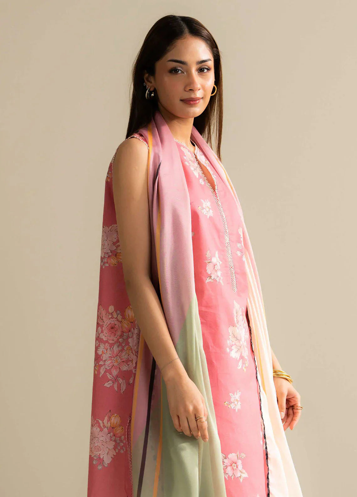 3 Piece Stitched Designer Suit - Ready To Wear