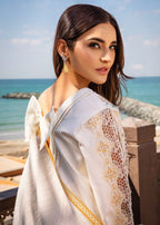3 Piece Stitched Luxury Lawn Suit - Ready To Wear