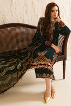 3 Piece Stitched Luxury Velvet Suit - Ready To Wear