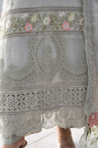 3 Piece Stitched Chikankari Embroidery Suit - Ready To Wear