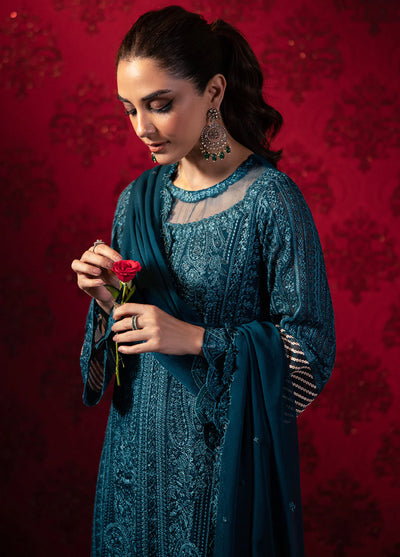 03-Piece Chiffon Suit With Embroidery | Ready To Wear