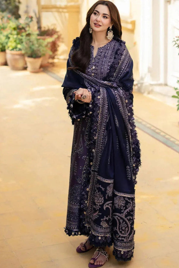 03-Piece Chiffon Suit With Embroidery - Ready To Wear