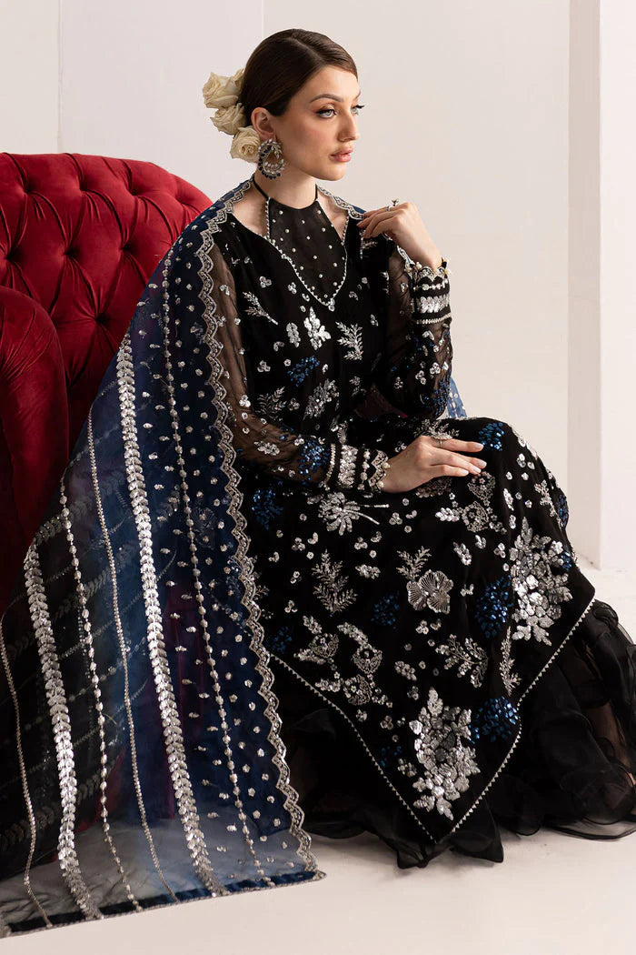 03-Piece Chiffon Suit With Embroidery - Ready To Wear