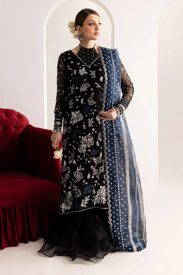 03-Piece Chiffon Suit With Embroidery - Ready To Wear